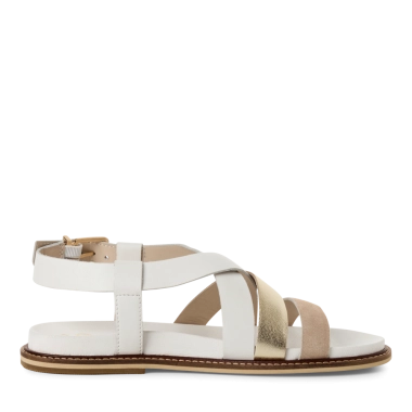 Marco Tozzi bele kožne sandale 2-28426-44-197